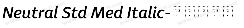 Neutral Std Med Italic字体转换